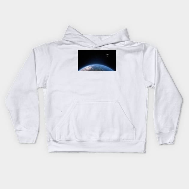 Satellite Kids Hoodie by kawaii_shop